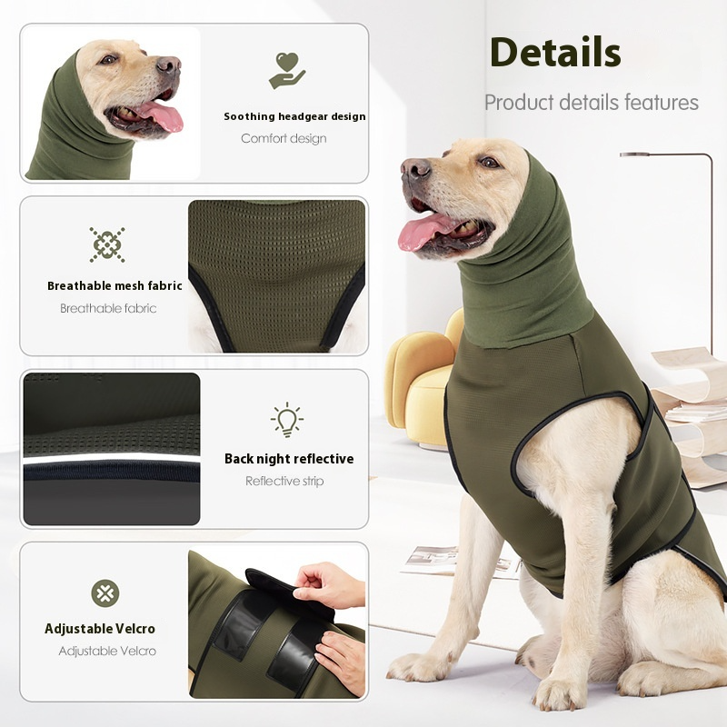 Anxiety Relief Vest for Dogs | Calming Wrap for Separation, Storms & Travel